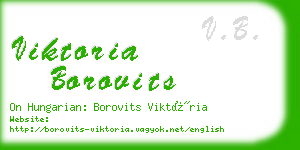 viktoria borovits business card